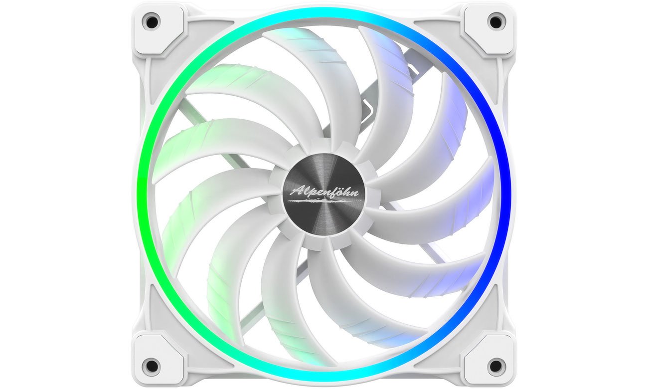 Alpenfohn Wing Boost 3 ARGB White 140mm - Podświetlenie