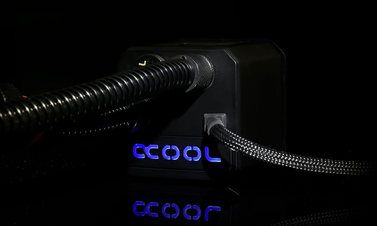Alphacool Eisber 140 Pompa wody, podświetlenie