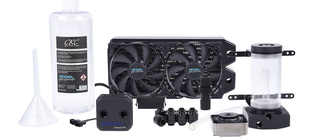 Alphacool Eissturm Hurricane Copper 45 2x120mm Zestaw