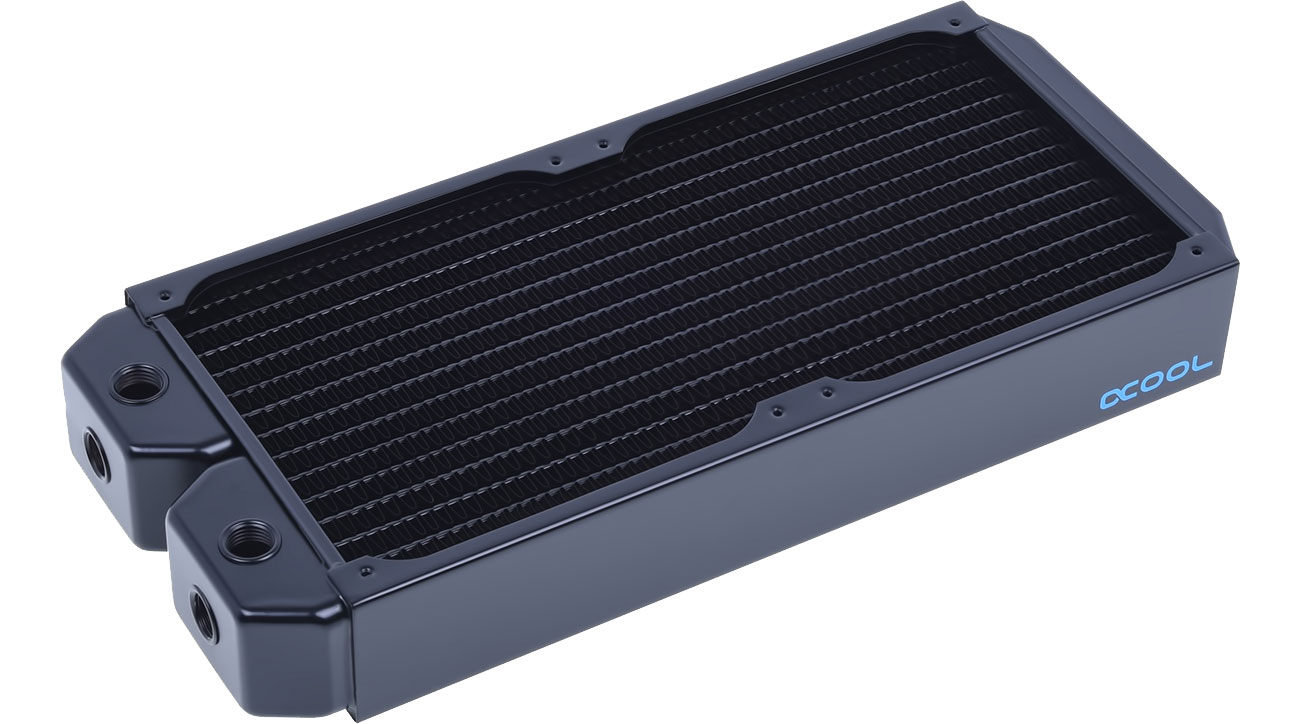 Alphacool Eissturm Hurricane Copper 45 2x140mm Chłodnica NexXxos ST30