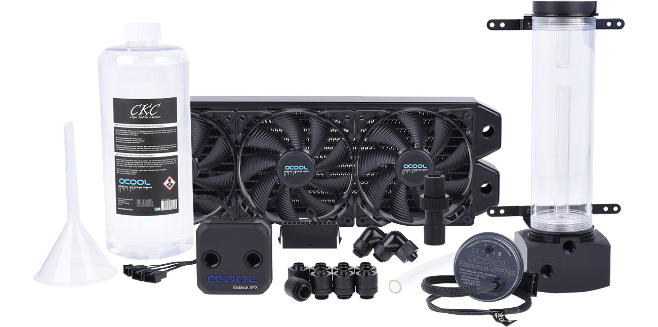 Alphacool Eissturm Hurricane Copper 45 3x120mm Zestaw