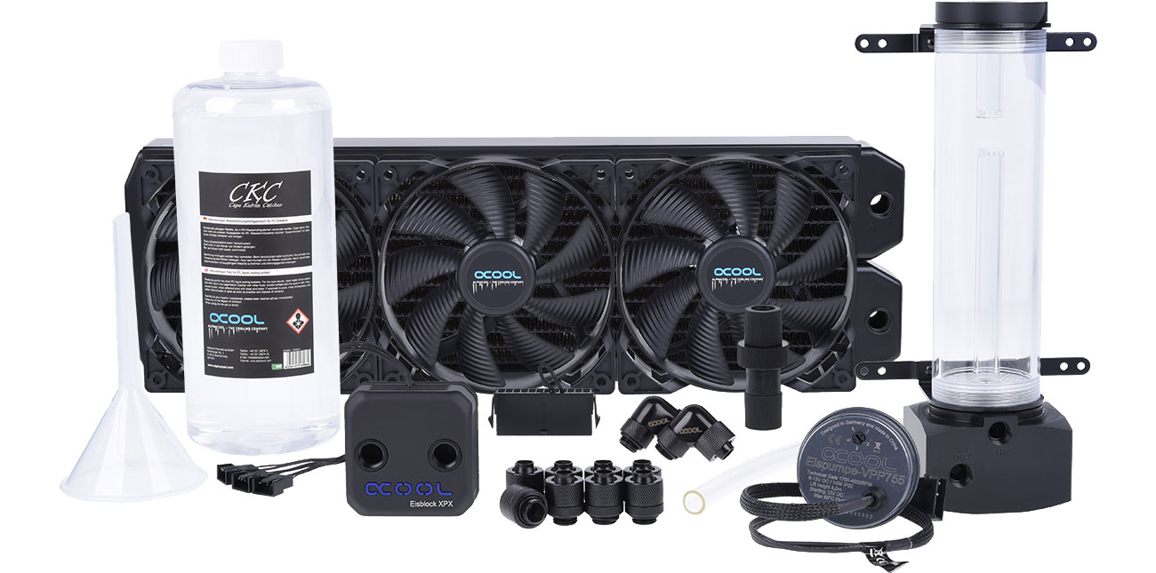 Alphacool Eissturm Hurricane Copper 45 3x140mm Zestaw