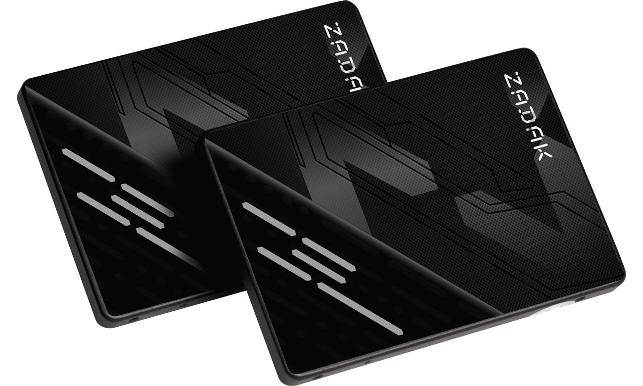 Dysk SSD Apacer ZADAK TWSS3 2,5'' SATA - Widok od przodu pod kątem