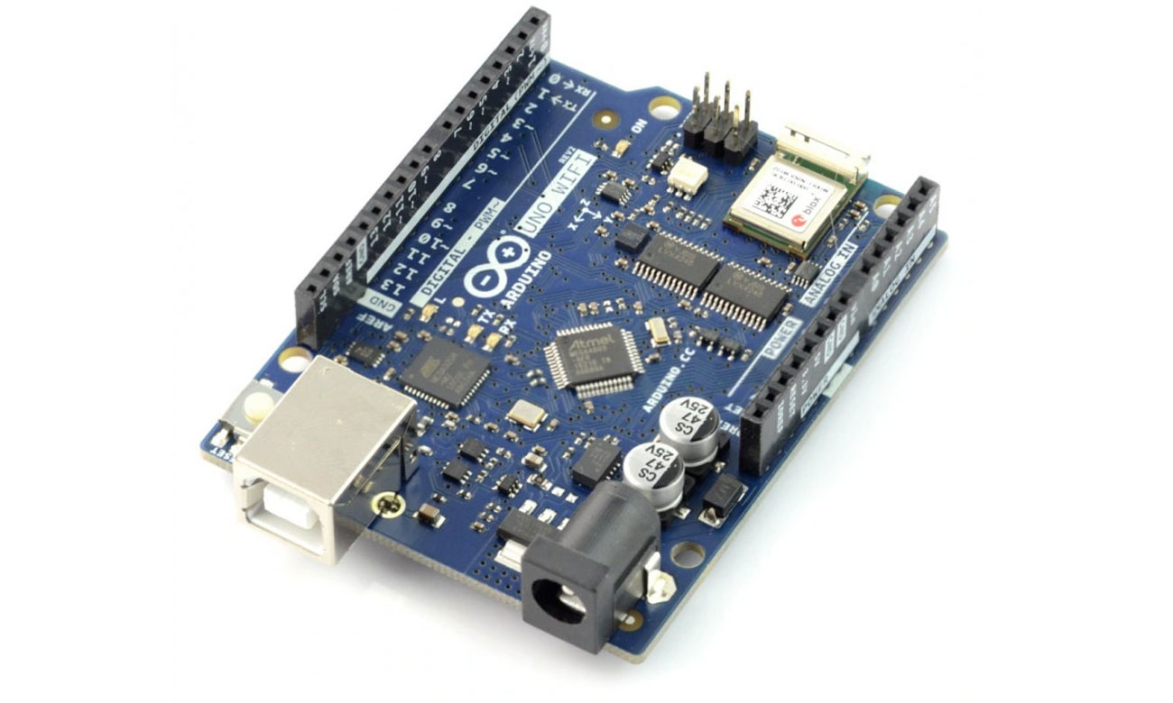 Moduł Arduino Uno WiFi Rev2 - ABX00021 - Widok z przodu pod kątem
