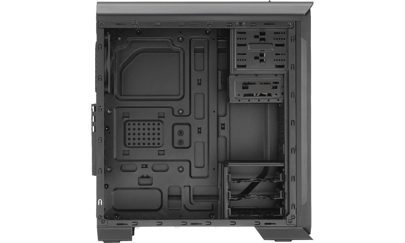 AeroCool AERO 500 czarna wnętrze obudowy