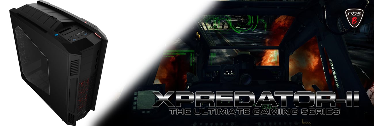 Obudowa ATX/BTX AeroCool X-PREDATOR II czarna USB 3.0 AEROPGSXPRED2-BLACK