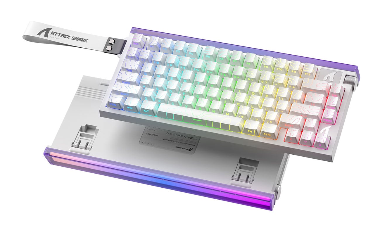 Attack Shark R85 HE Rapid Trigger 8kHz/256kHz biała