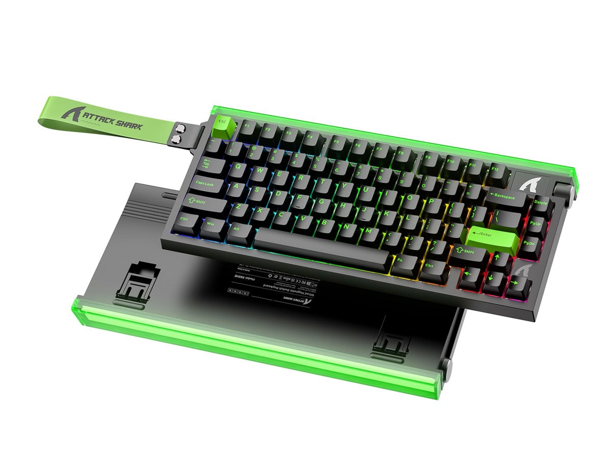 Attack Shark R85 HE Rapid Trigger 8kHz/256kHz neonowa zieleń/czarna