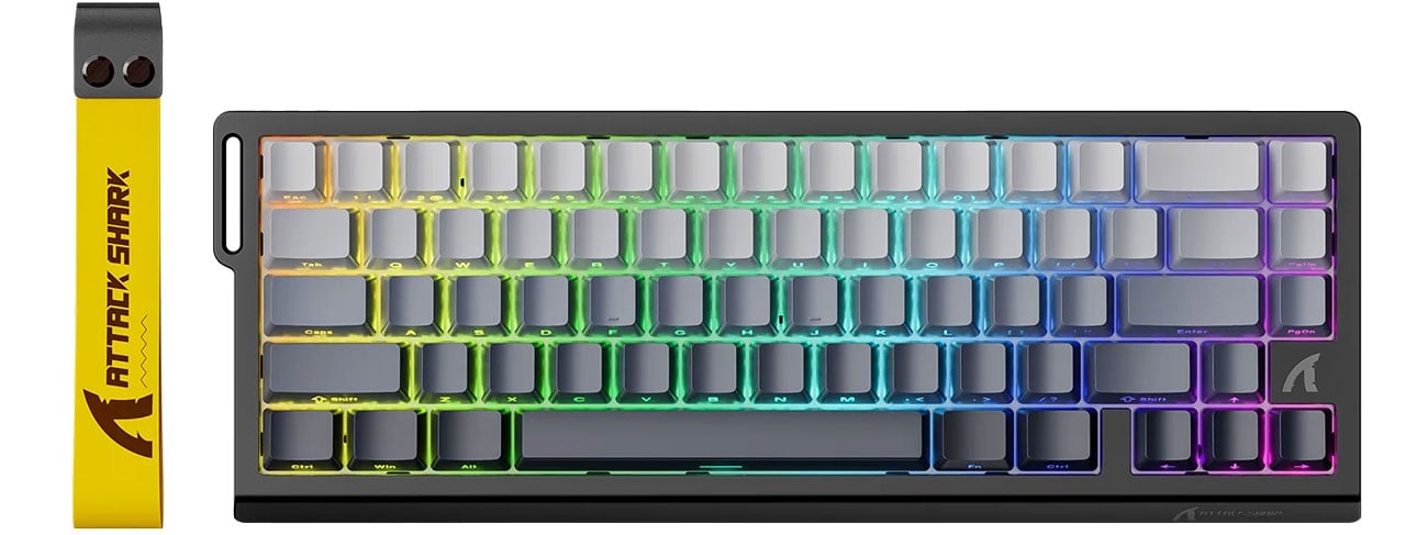 Attack Shark X68 HE gradient gamingowa klawiatura z pianką PORON