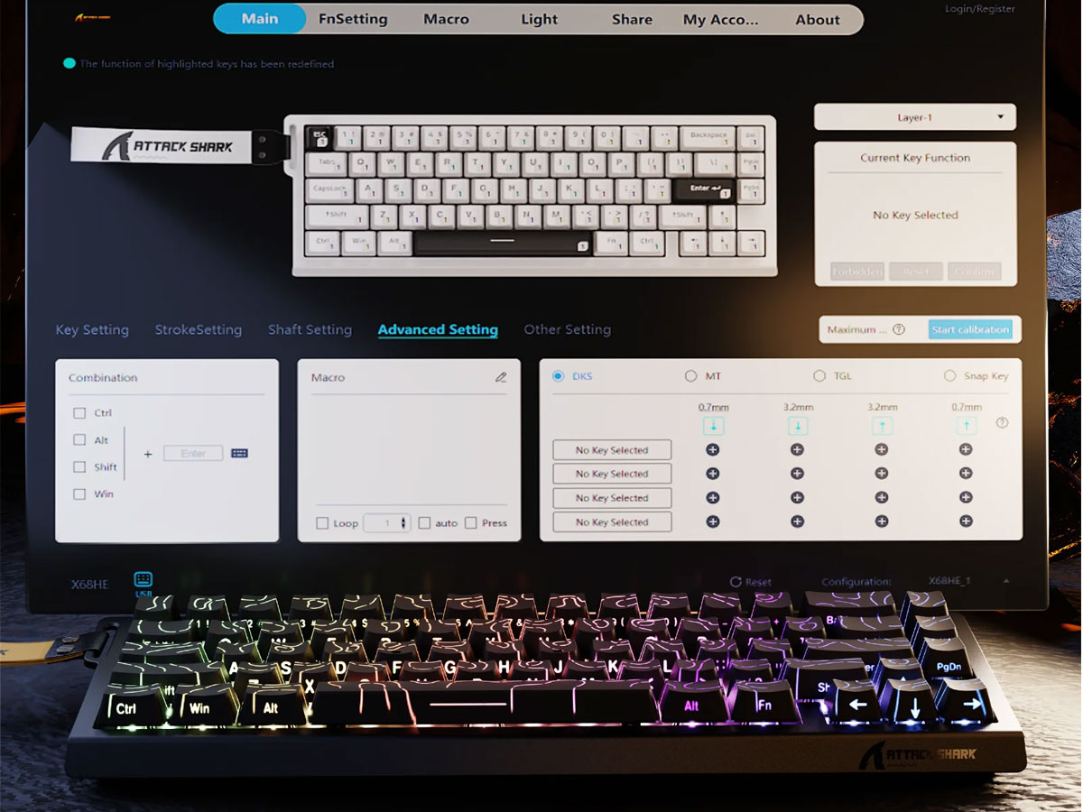 Attack Shark X68 HE czarna