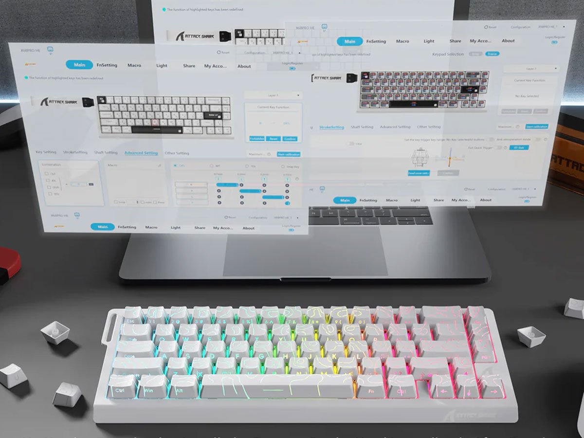 Attack Shark X68PRO HE biała