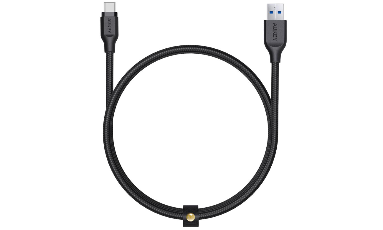 Kabel Aukey USB-A - USB-C 5Gbps 15W 1,2m w oplocie