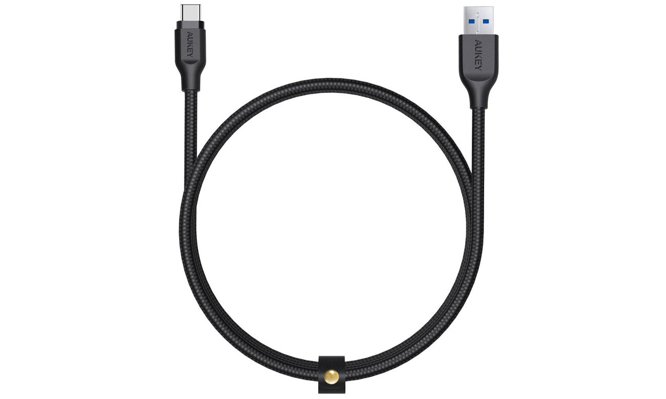 Aukey USB-A - USB-C Kabel 5Gbps 15W 1,2m im Geflecht