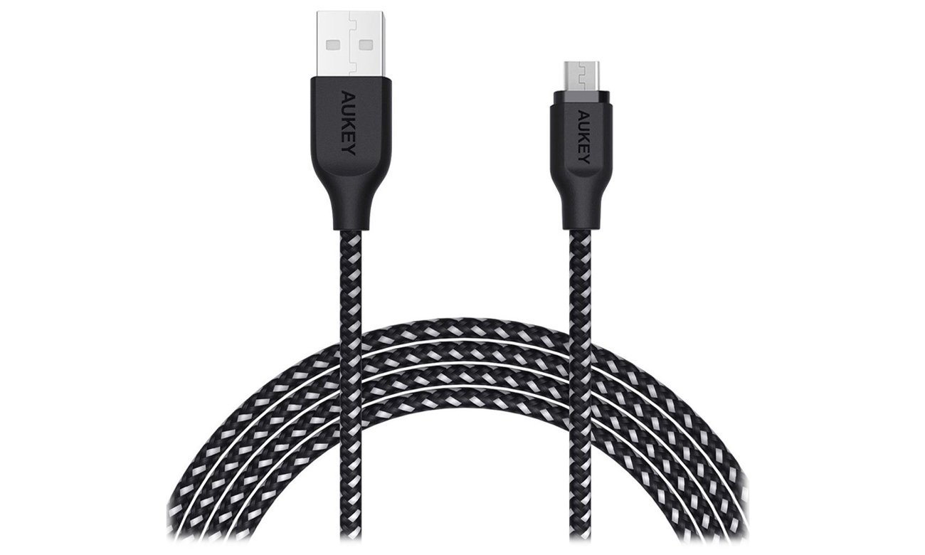 Kabel Aukey USB-A - microUSB 2.0 QC 12W 2m