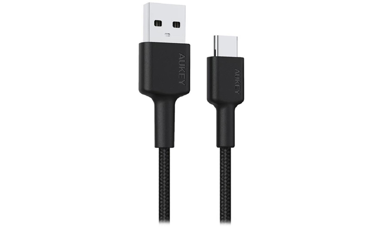 Aukey USB-A - USB-C 2.0 QC 15W 0,9m Kabel im Geflecht