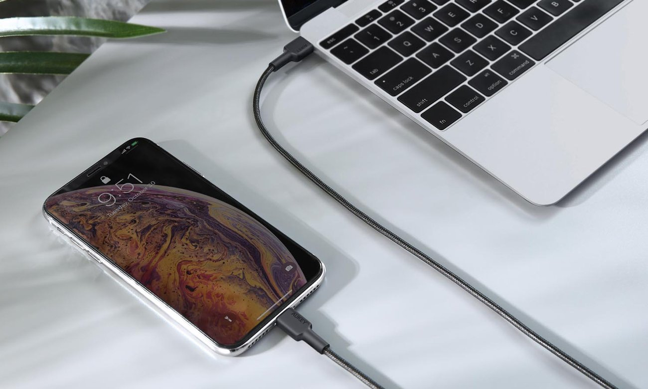 Aukey USB-C - Lightning Kabel Stromversorgung