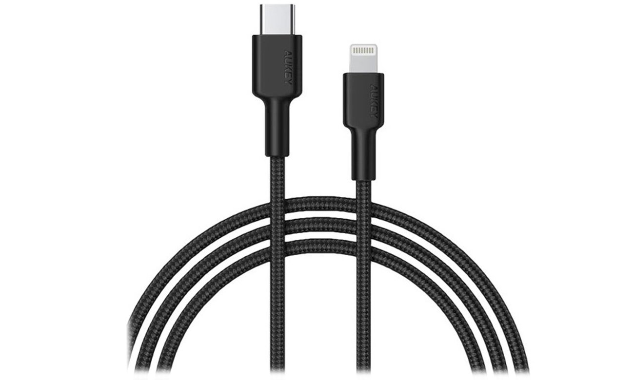 Aukey USB-C - Lightning Kabel 27W 1,8m im Geflecht