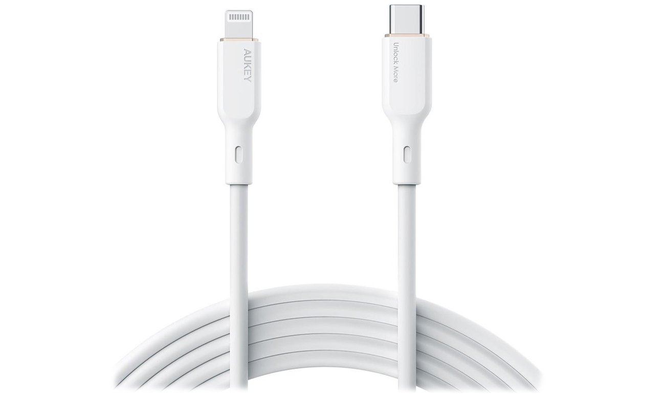 Kabel Aukey USB-C - Lightning MFi 27W 1,8m