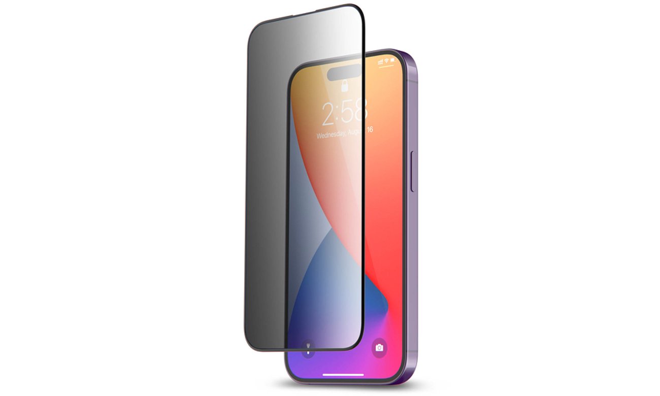 Aukey Szkło 9H - prywatyzujące iPhone 15/15 Pro