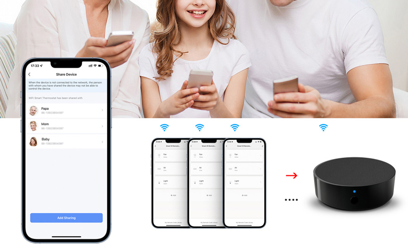 Uniwersalny pilot Avatto aplikacja