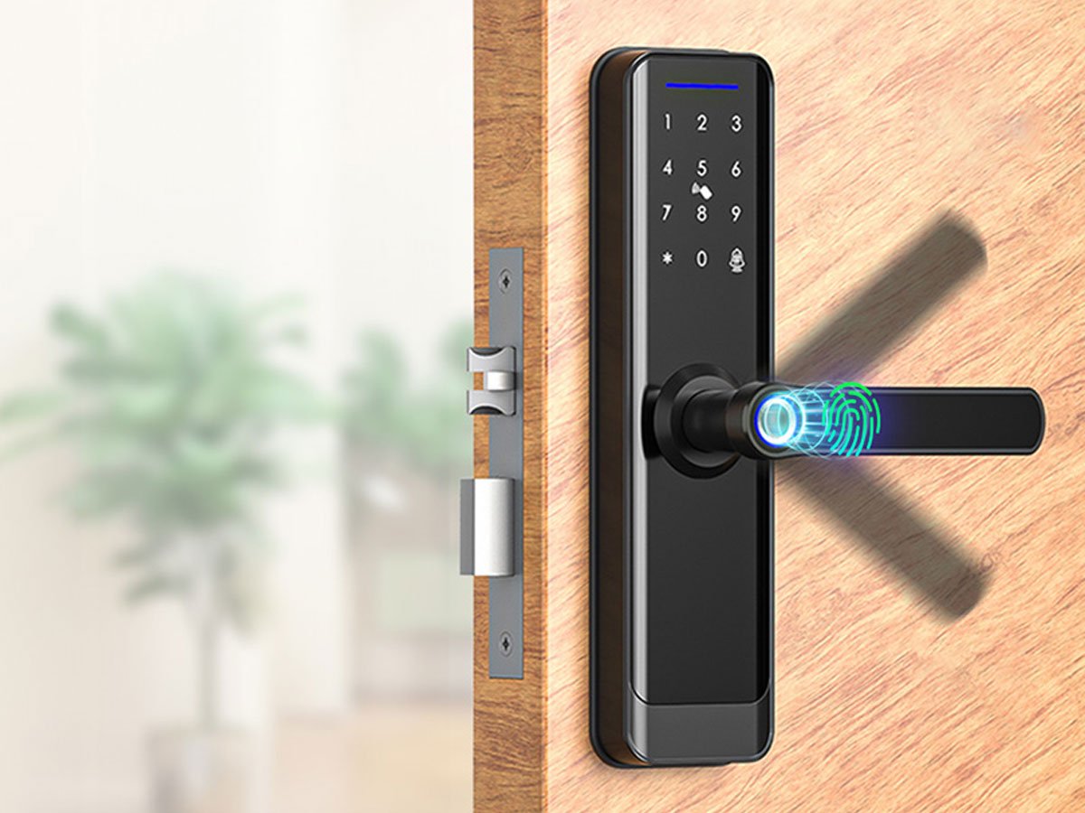 Inteligentny zamek cyfrowy Avatto SDL-A270-B -6072 Wi-Fi Czarny - Grafika lifestyle