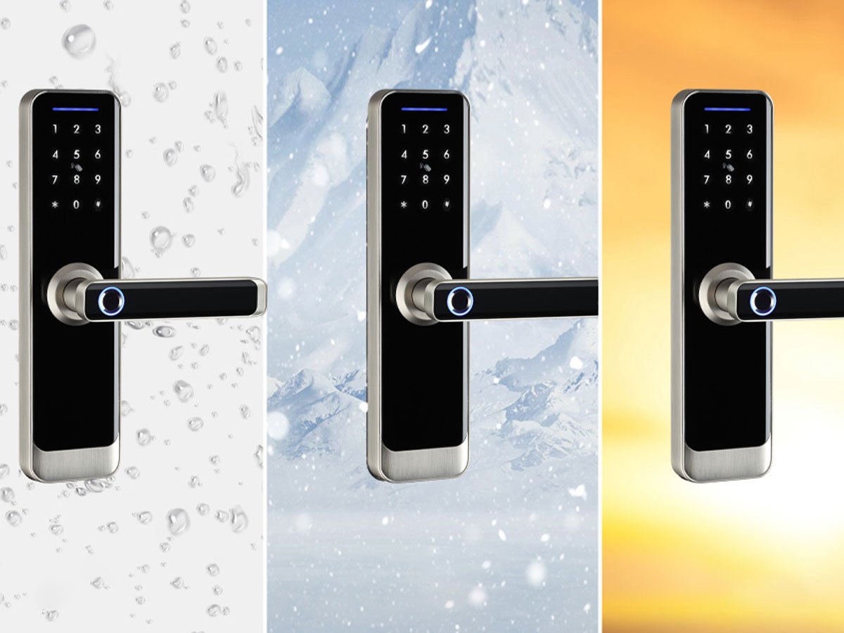 Inteligentny zamek cyfrowy Avatto SDL-A270-S -5572 Wi-Fi Srebrny - Grafika lifestyle