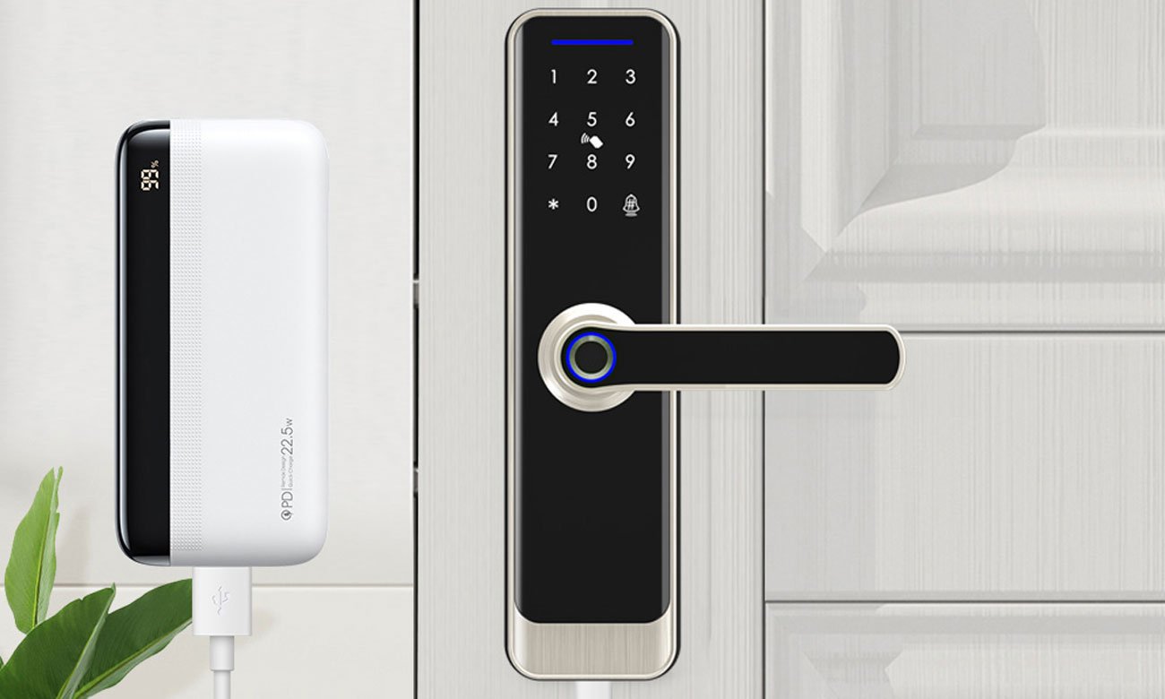 Inteligentny zamek cyfrowy Avatto SDL-A270-S -5572 Wi-Fi Srebrny - Grafika lifestyle