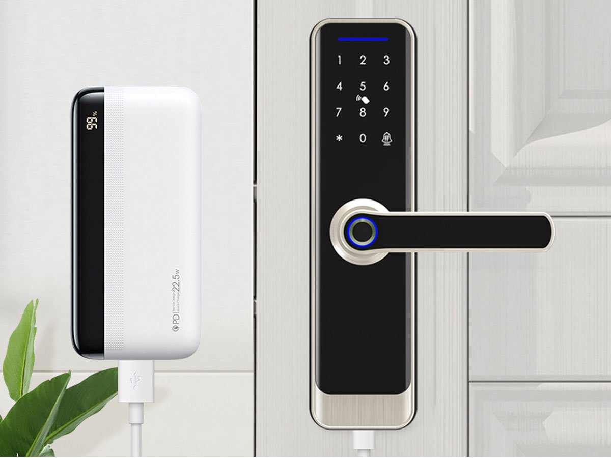 Inteligentny zamek cyfrowy Avatto SDL-A270-S -5572 Wi-Fi Srebrny - Grafika lifestyle