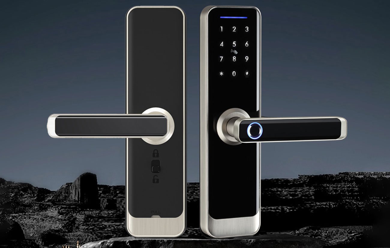 Inteligentny zamek cyfrowy Avatto SDL-A270-S -6072 Wi-Fi Srebrny - Grafika lifestyle