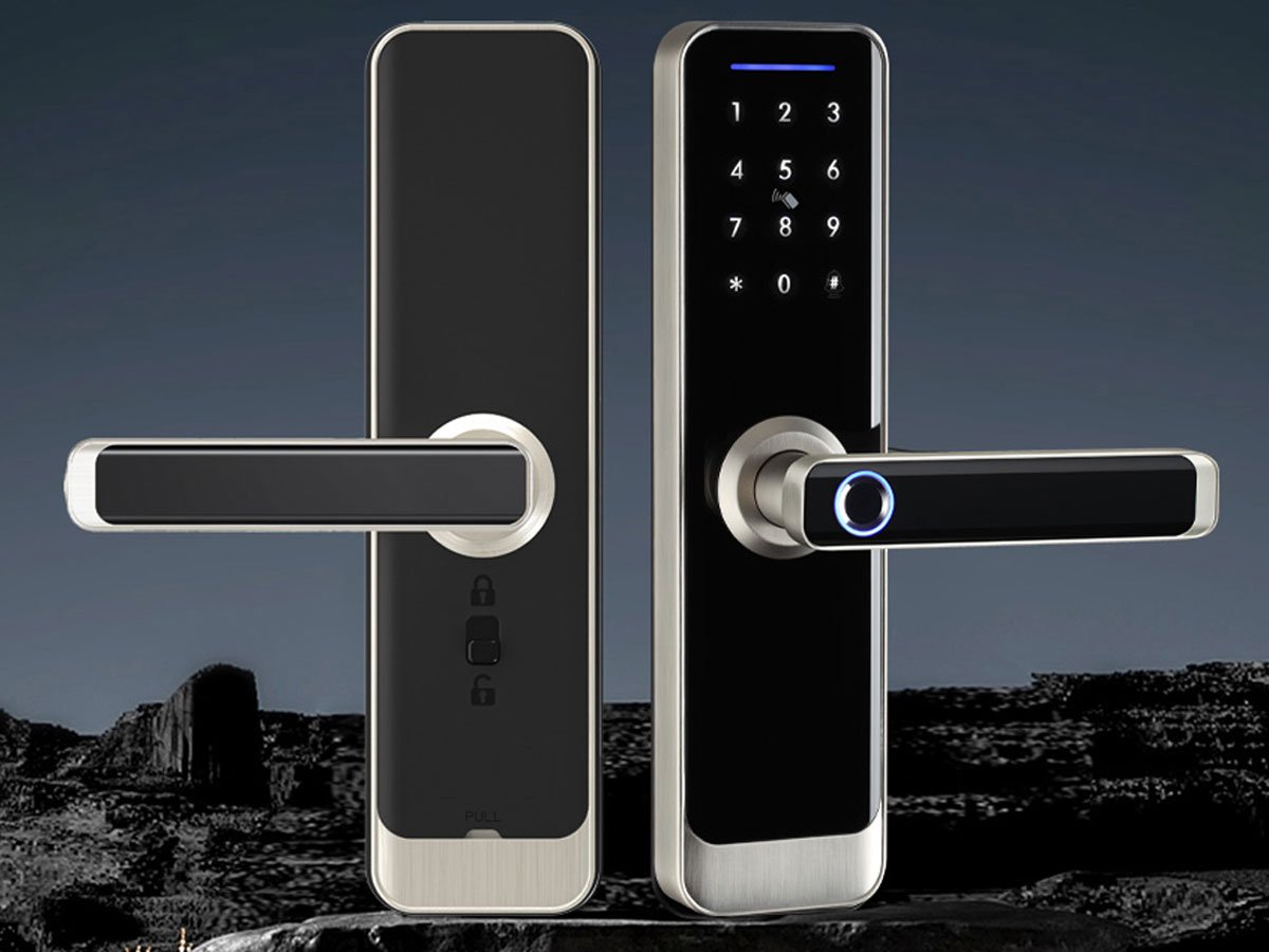 Inteligentny zamek cyfrowy Avatto SDL-A270-S -6072 Wi-Fi Srebrny - Grafika lifestyle