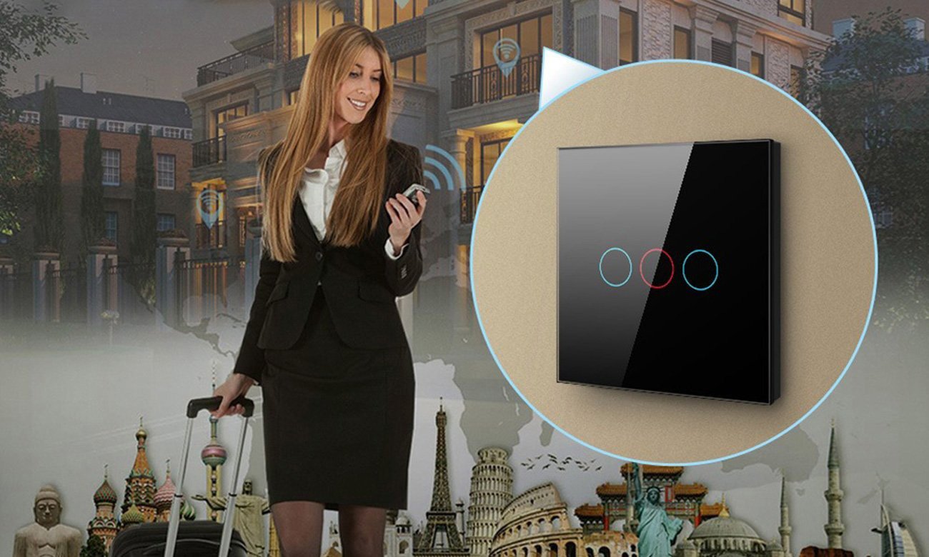 Pojedynczy dotykowy włącznik światła Wi-Fi Avatto TS02-EU-B1 TUYA - Zdalna kontrola z aplikacją