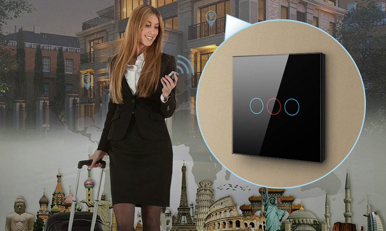 Potrójny dotykowy włącznik światła ZigBee Avatto ZTS02-EU-B3 TUYA Czarny - Zdalna kontrola z aplikacją