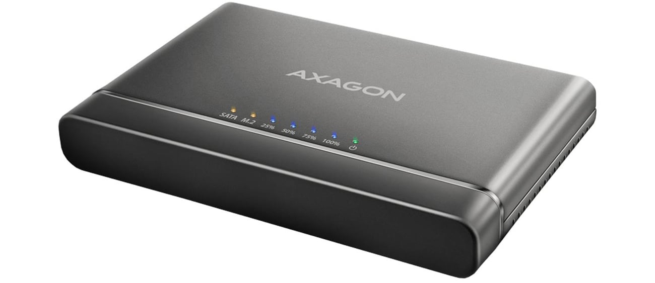 Adapter Axagon USB-C 10Gbps NVMe M.2 2.5/3.5 SSD&HDD Clone Master 2