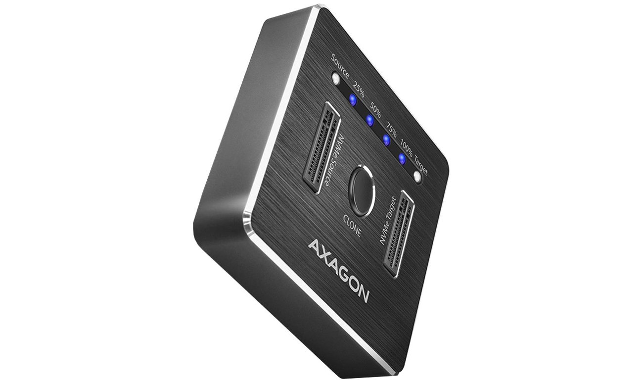 Axagon USB-C 3.2 Gen 2 - 2x M.2 NVMe SSD CLONE MASTER