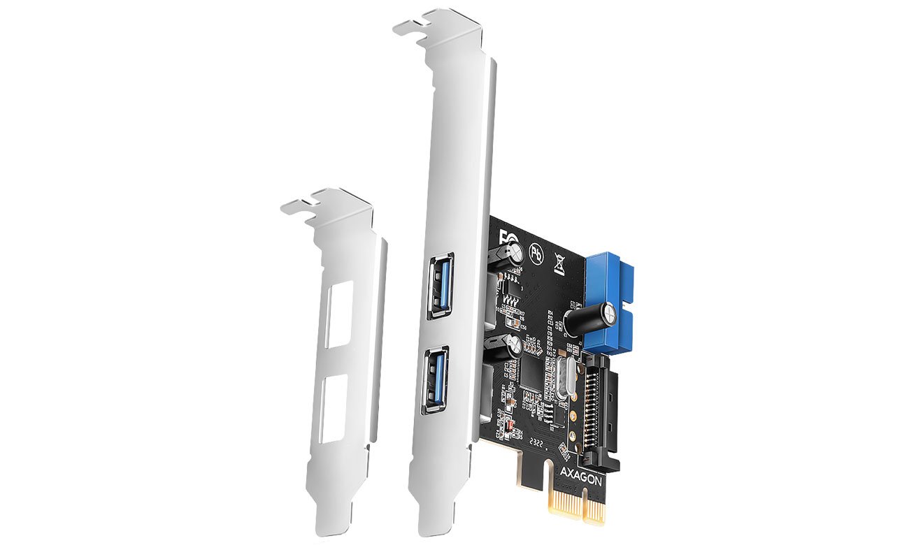 Kontroler Axagon PCIe 2+2x port USB 3.2 GEN