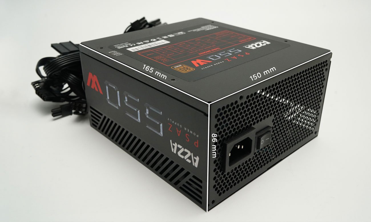 Zasilacz do komputera Azza PSAZ 550W 80 Plus Bronze AD-Z550