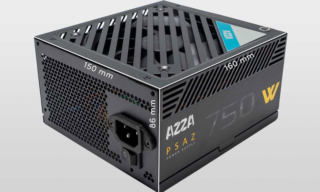 Zasilacz do komputera Azza PSAZ 750W 80 Plus Bronze PSAZ-750W