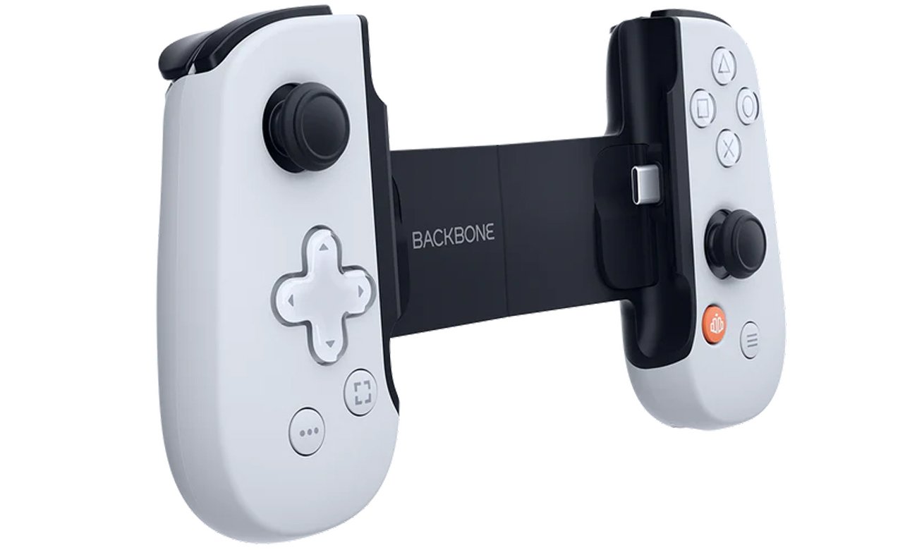 Kontroler Backbone One dla Android – PlayStation Edition - Widok od przodu pod kątem