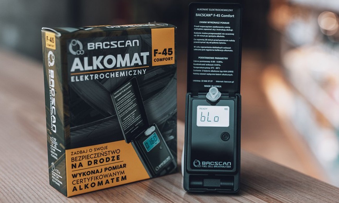 Alkomat BACscan F-45 Comfort - Grafika lifestyle