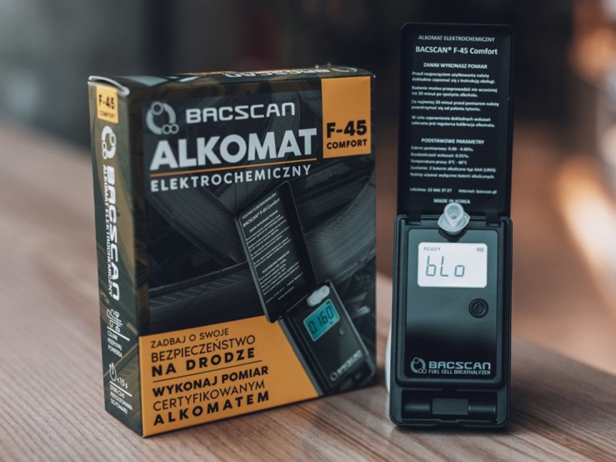 Alkomat BACscan F-45 Comfort - Grafika lifestyle