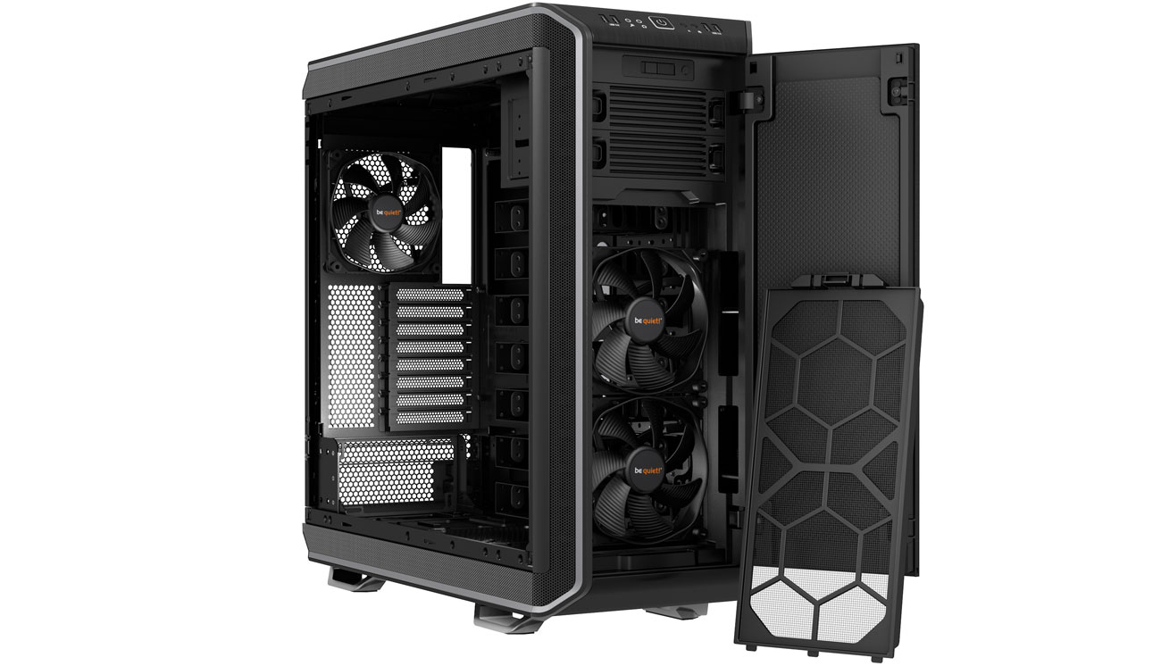 be quiet! Dark Base 900 srebrna wentylatory