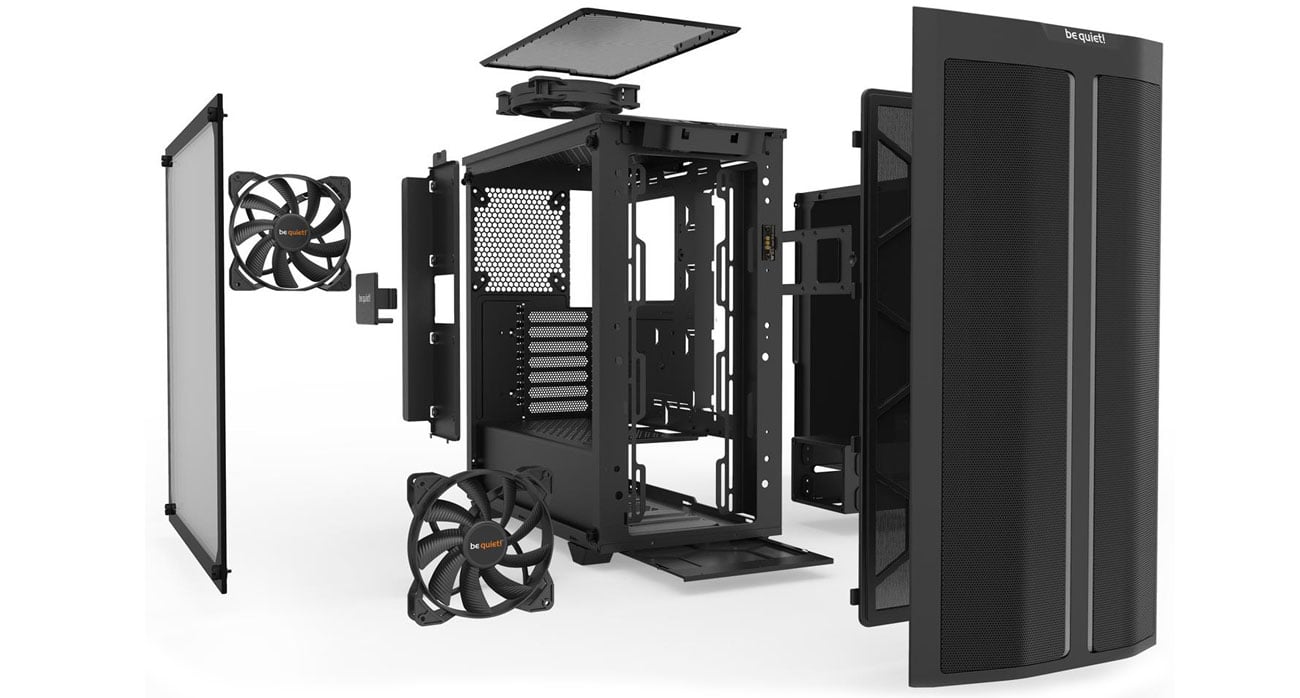 Obudowa do komputera be quiet! Pure Base 500DX Aero Black konstrukcja