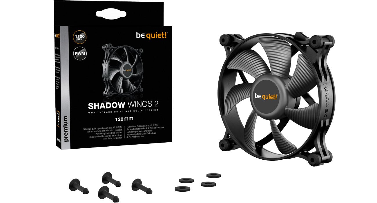 Wentylator do komputera be quiet! Shadow Wings 2 120mm PWM BL085
