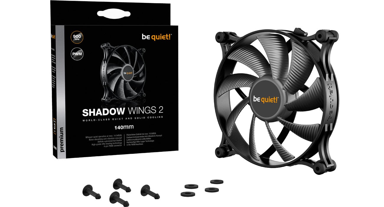 Wentylator do komputera be quiet! Shadow Wings 2 140mm PWM BL087