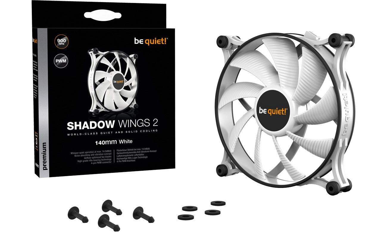 be quiet! Shadow Wings 2 White PWM 140mm