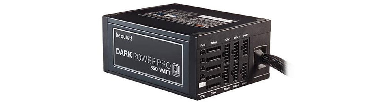 be quiet! 550W Dark Power PRO 11 niesłyszalna praca przepływ powietrza sześciopolowy silnik