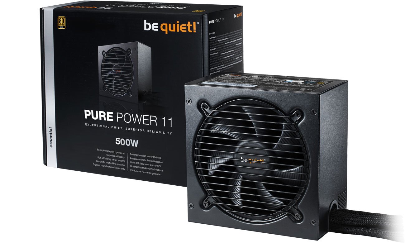 Zasilacz komputerowy be quiet! 500W PURE POWER 11 BN293