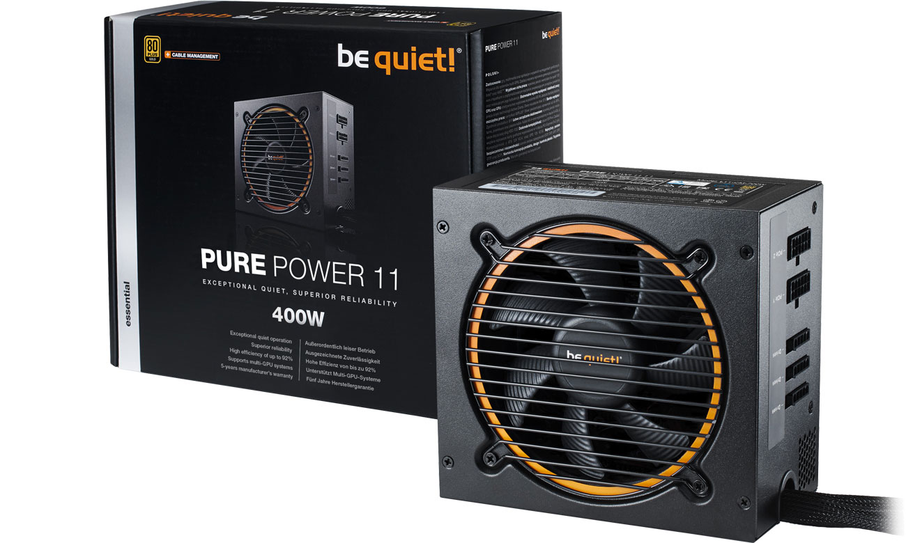 Zasilacz komputerowy be quiet! 400W PURE POWER 11 CM BN296