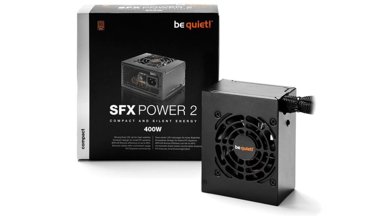 Zasilacz komputerowy Be Quiet 400W SFX Power 2 BOX BN227