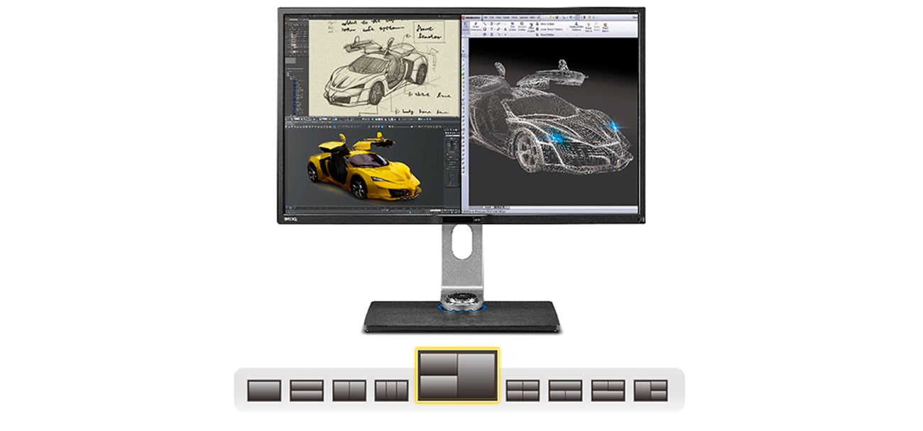 BenQ BL3201PT Podział Ekranu